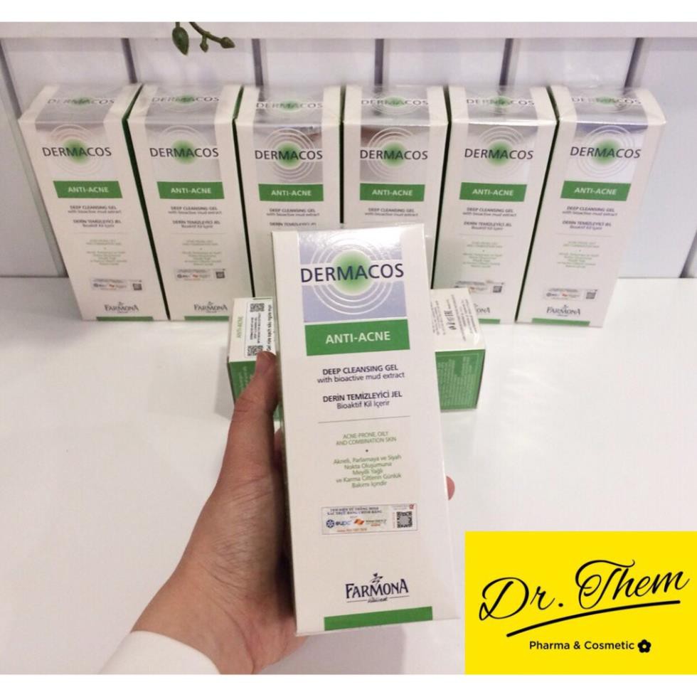 ✔️[Chính Hãng] Sữa Rửa Mặt Farmona DERMACOS Deep Cleansing Gel - Cho Da Dầu Mụn