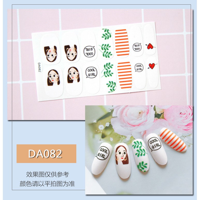 Sticker 14 dán móng tay HOT Hàn Quốc