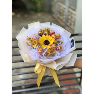Bó hoa chupachup mix hướng dương 55k 15cFG51222