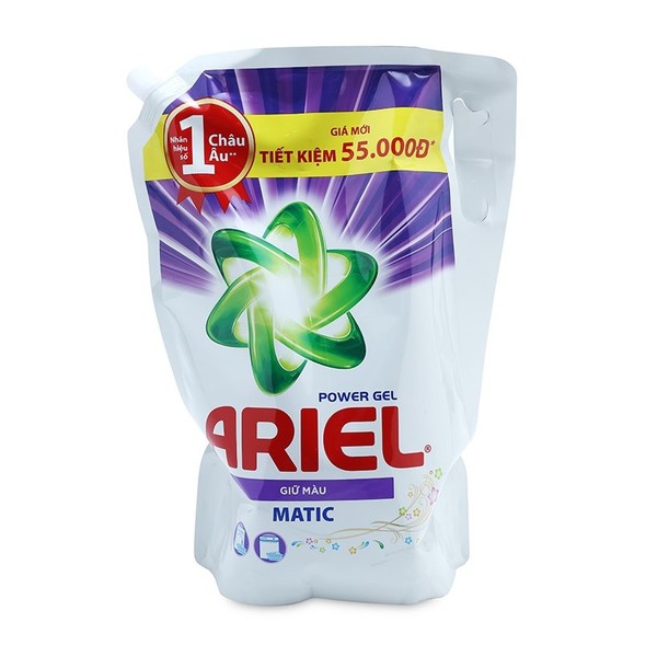 Nước giặt Ariel Hương Downy 2,15kg đỏ hoặc Giữ màu 2,15kg tím