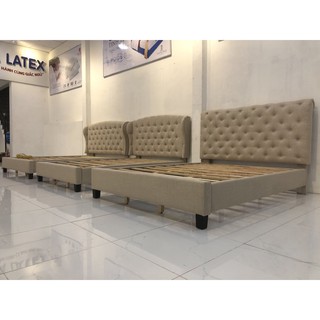 {freeship} Giường bọc nệm 1m4 - 1m8