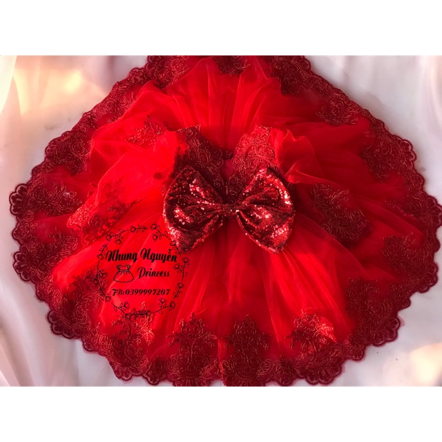 Váy công chúa  thiết kế cao cấp mã CC01