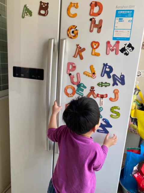 Mideer Magnet Letters- Bảng chữ cái nam châm hình các con vật bằng tiếng Anh cho bé học chữ
