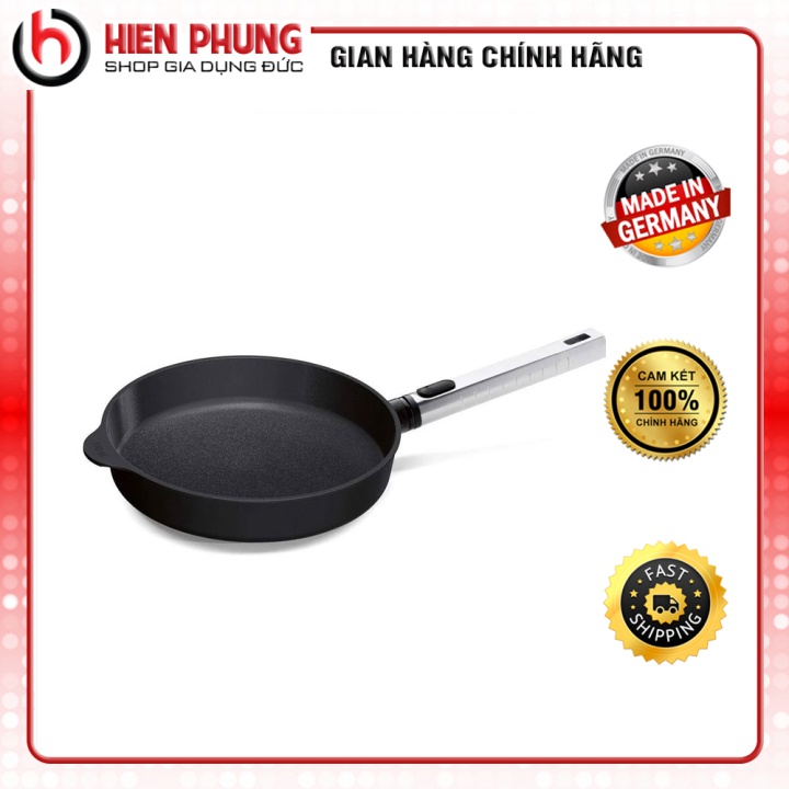 Chảo gang đế bằng chống dính Woll DIAMOND XR LOGIC 24-28cm chảo chiên cao cấp | Nhập khẩu Đức