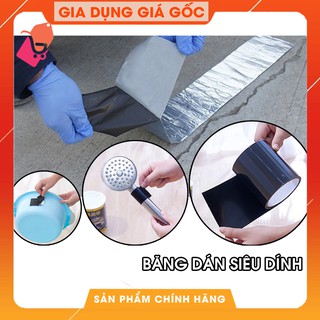 Băng Keo Siêu Dính Đa Năng, Keo dán chống thấm,chống nhiệt cho tường, trần nhà, ống nước, bể nước