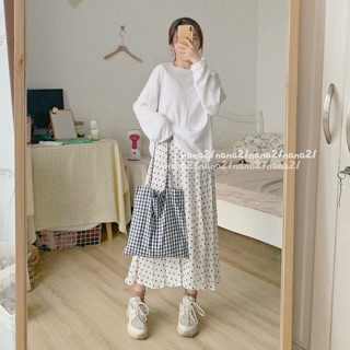Chân váy hoa nhí cạp chun (nhiều hoạ tiết)