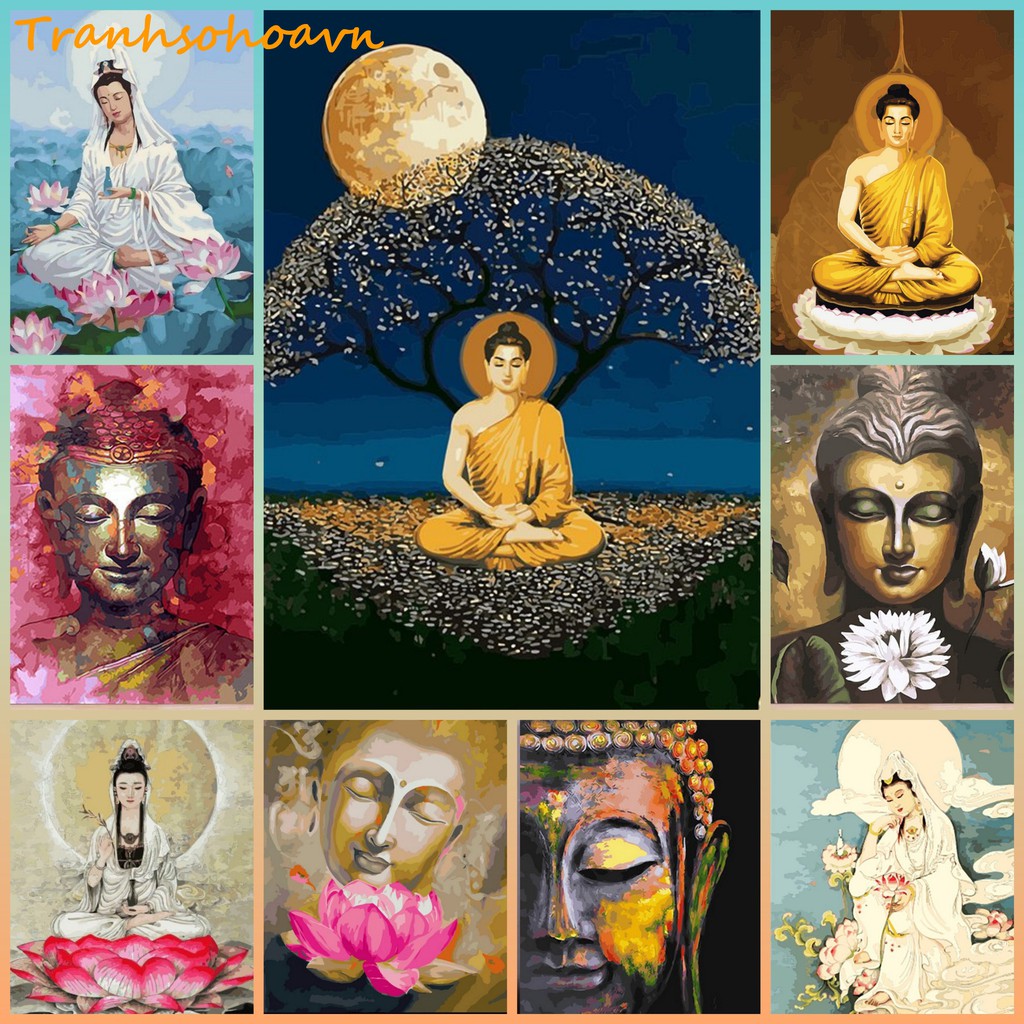 Tranh Sơn Dầu Số Hóa Phật Giáo Tranhsohoavn Nhiều Mẫu Vô Cùng Ý Nghĩa