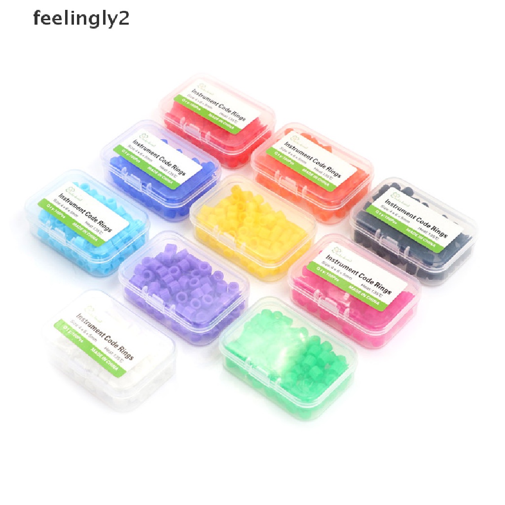 Set 100 Vòng Silicon Nhiều Màu Sắc Dùng Trong Nha Khoa