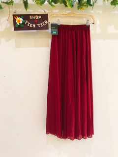Chân váy dài xếp ly