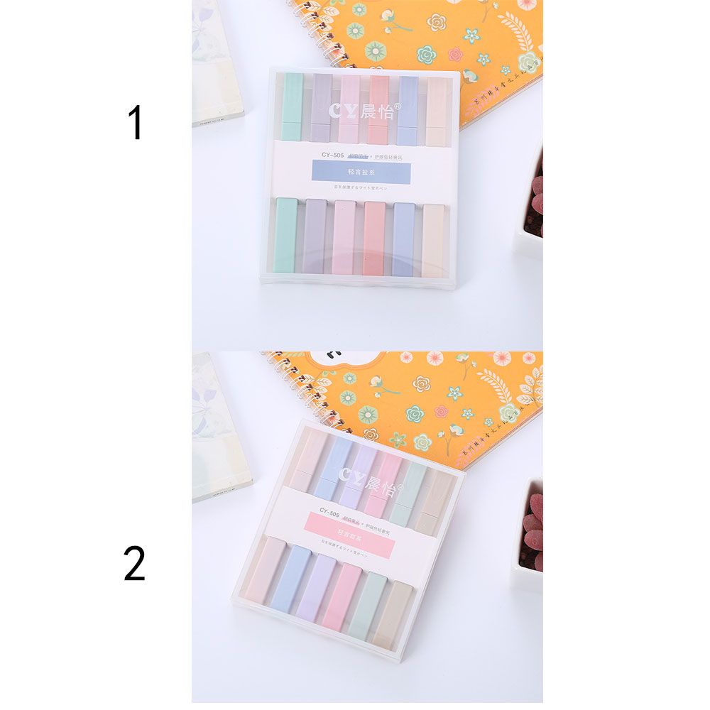 Bộ 6 Bút Dạ Quang Nhiều Màu Sắc Tiện Dụng Cho Học Sinh/ Văn Phòng