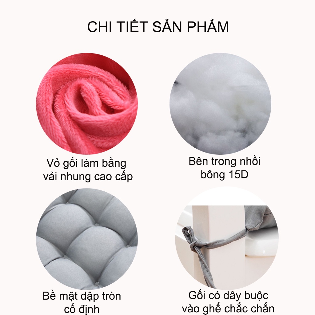 Đệm ngồi bệt lót ghế, nệm ngồi tựa lưng sofa, gối đầu