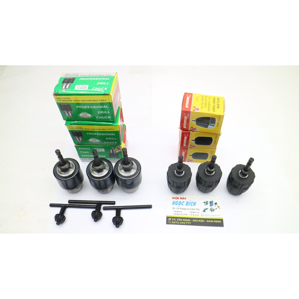 Đầu chuyển bắt vít sang Khoan 10mm,13mm kèm Theo Đầu Chuyển Đổi chuôi lục giác