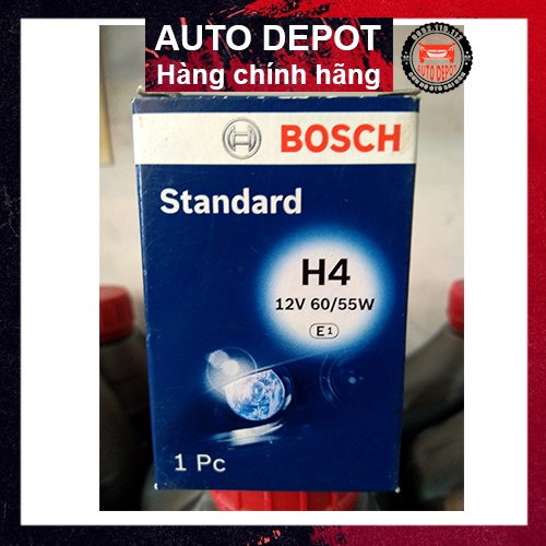Bóng đèn Halogen chính hãng  Bosch H4 12V60/55W P43t có tem chống hàng giả