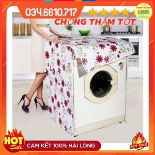 Bạt Phủ Máy Giặt 8-11kg hàng dầy đẹp nặng 4 Lạng (Hoa ngẫu nhiên)