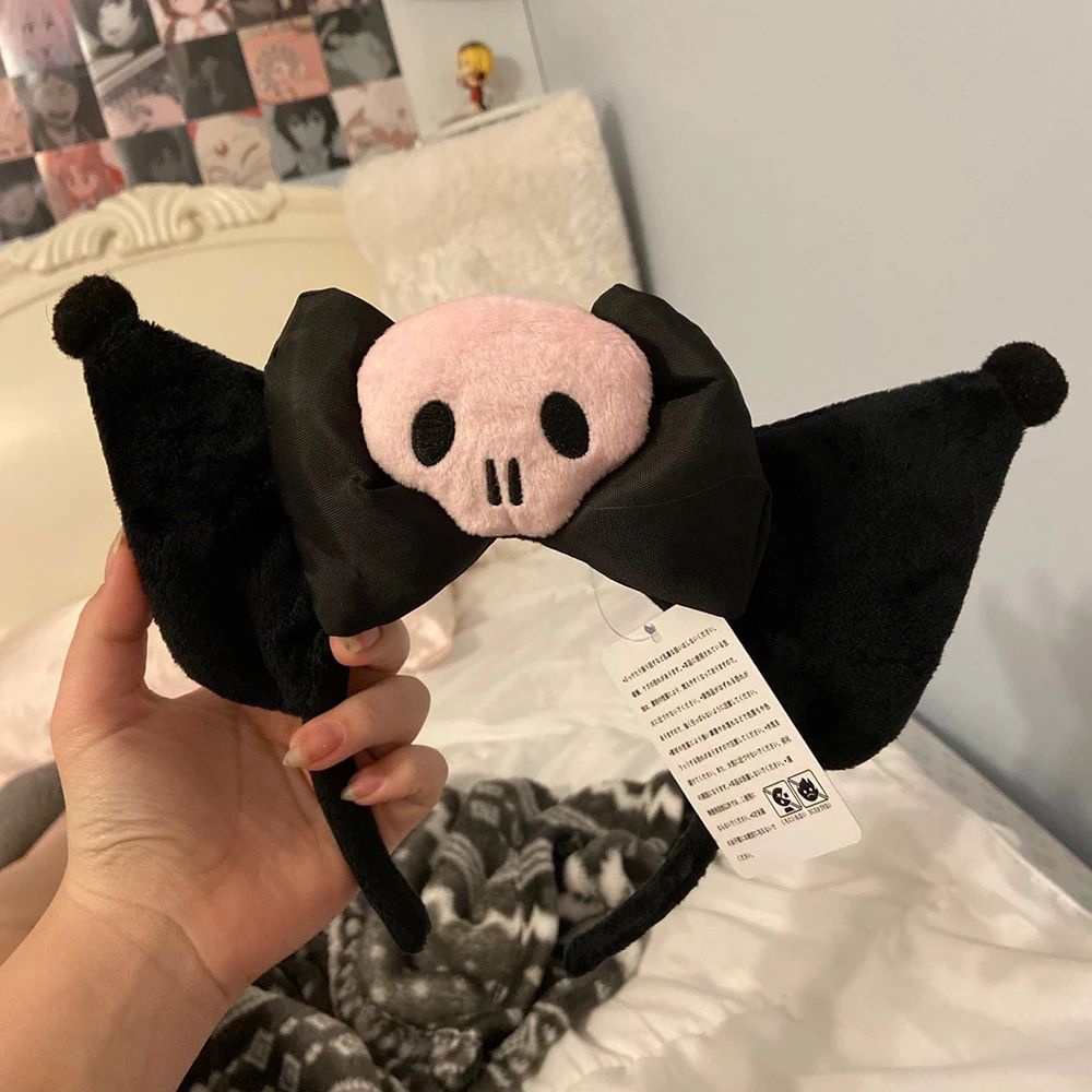 Băng Đô Cài Tóc Hóa Trang Halloween Bằng Vải Lông Mềm Nhiều Màu Dễ Thương