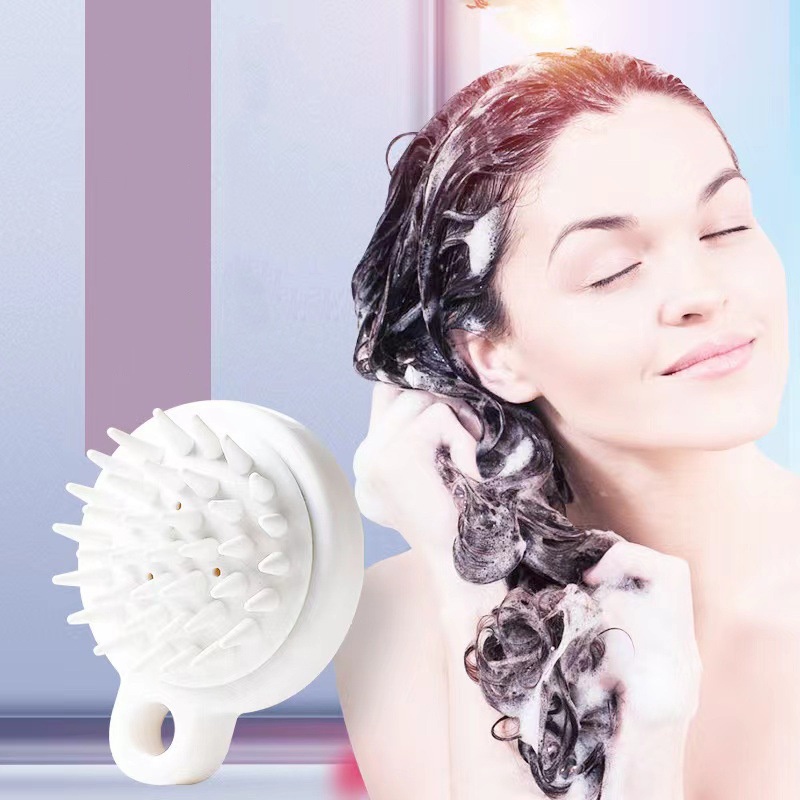 Lược gội đầu gai silicon làm sạch da đầu/ Tẩy tế bào chết - Lược massage da đầu Duashop