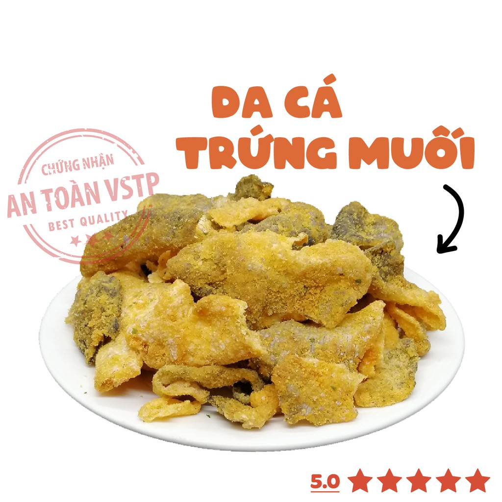 Da cá trứng muối 250g DumBum, đồ ăn vặt Hà Nội, vừa ngon vừa rẻ | BigBuy360 - bigbuy360.vn