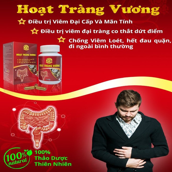 [Combo 2 hộp] Đại Tràng Hoạt Tràng Vương của Vạn Xuân Đường hỗ trợ rối loạn tiêu hoá, viêm loét đại tràng co thắt