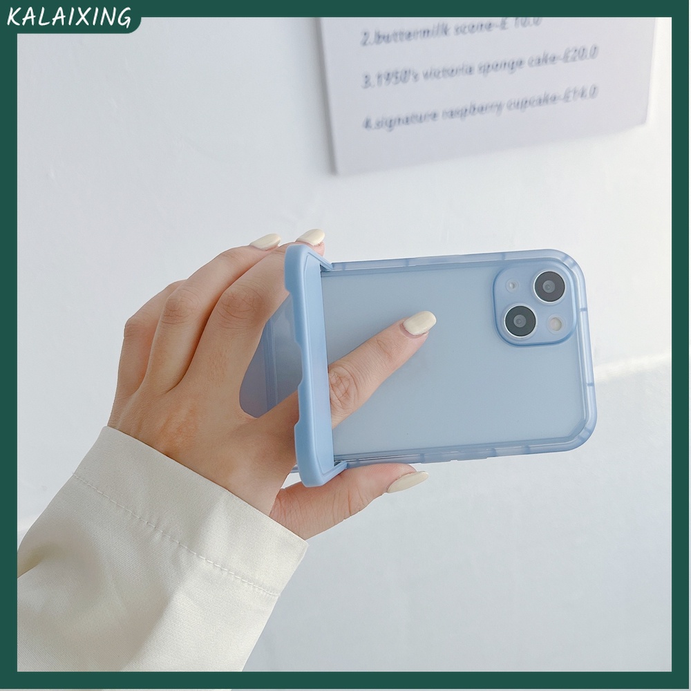 Ốp Điện Thoại Mềm Trong Suốt Có Giá Đỡ Vô Hình Cho iPhone 13 12 11 Pro Max 7Plus 8plus X Xr Xs Max