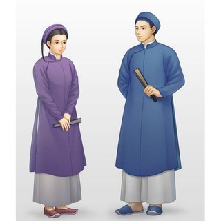 Set Áo dài ngũ thân - áo dài nam truyền thống kèm quần