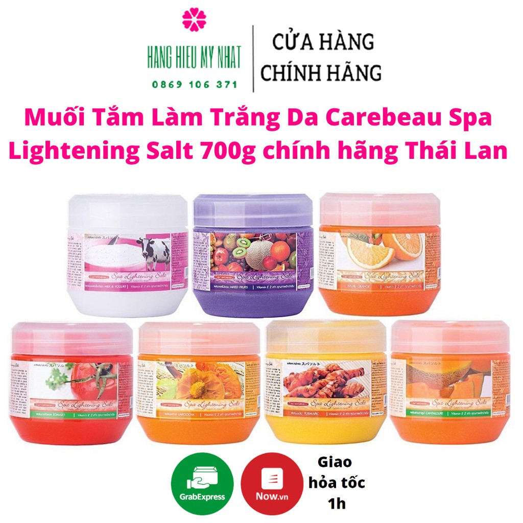 Muối tắm trắng da Carebeau Spa Lightening salt 700g