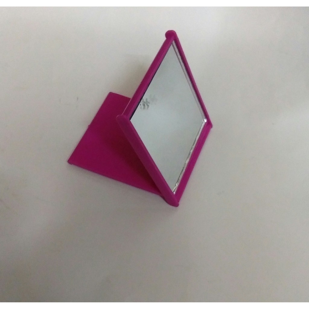 [HÀNG CÓ SẴN]Gương trang điểm-kiếng soi mặt hình vuông xếp(7x7cm)