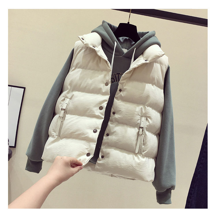 Áo khoác phao dày ngắn lưng ngắn mùa đông cho nữ 2021bf | BigBuy360 - bigbuy360.vn