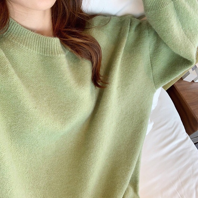 Áo len màu trơn