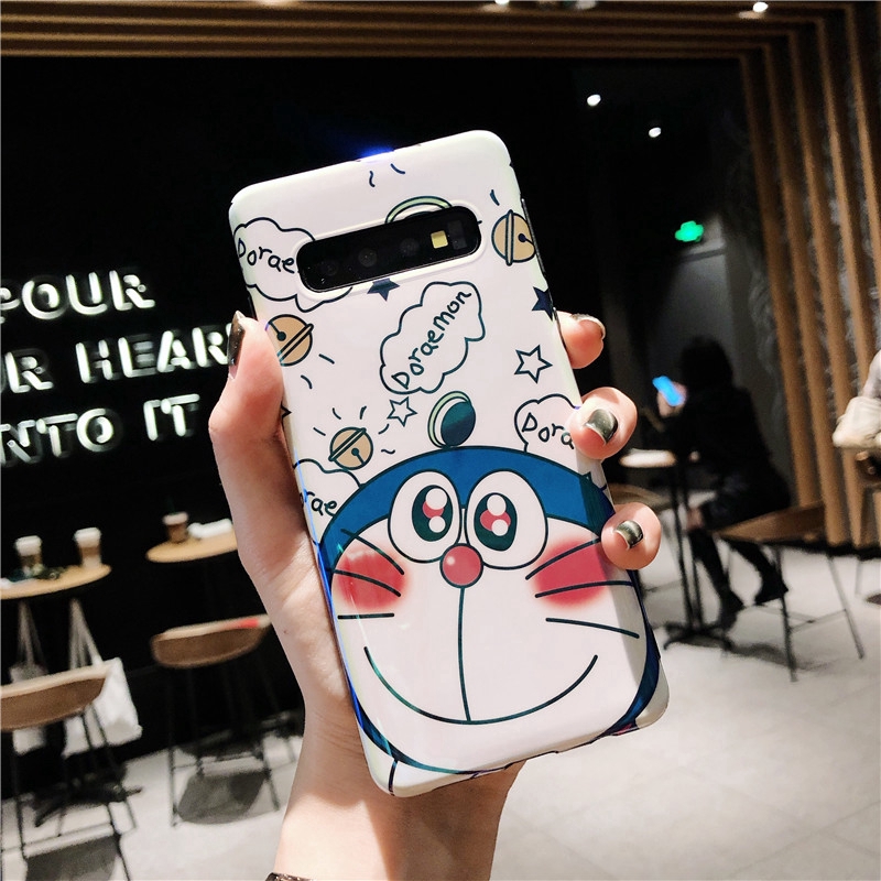 Doraemon Phone Case Samsung Galaxy S10 Plus Samsung S8 S9 Note 8 Note 9 Back Cover Cartoon Mobile Phones TPU