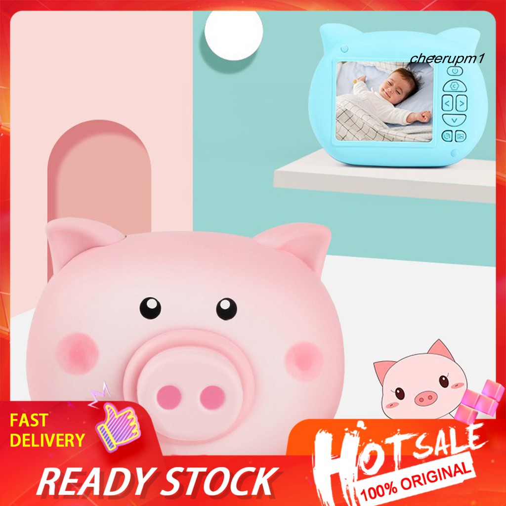 Máy Quay Phim Cầm Tay Hình Heo Hoạt Hình Cho Trẻ Em