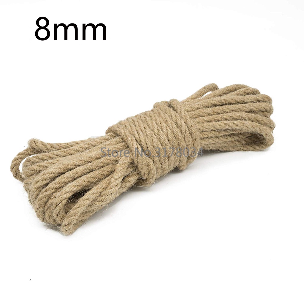 10 mét dây thừng 8mm trang trí nhà cửa, làm đồ handmade - bàn cào móng cho mèo