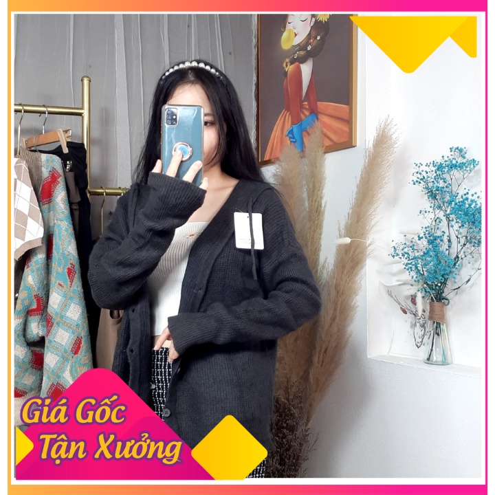 ÁO LEN NỮ - ÁO LEN CARDIGAN THỔ CẨM HỌA TIẾT DÁNG RỘNG (NGỌC TÂM CHUYÊN SỈ)