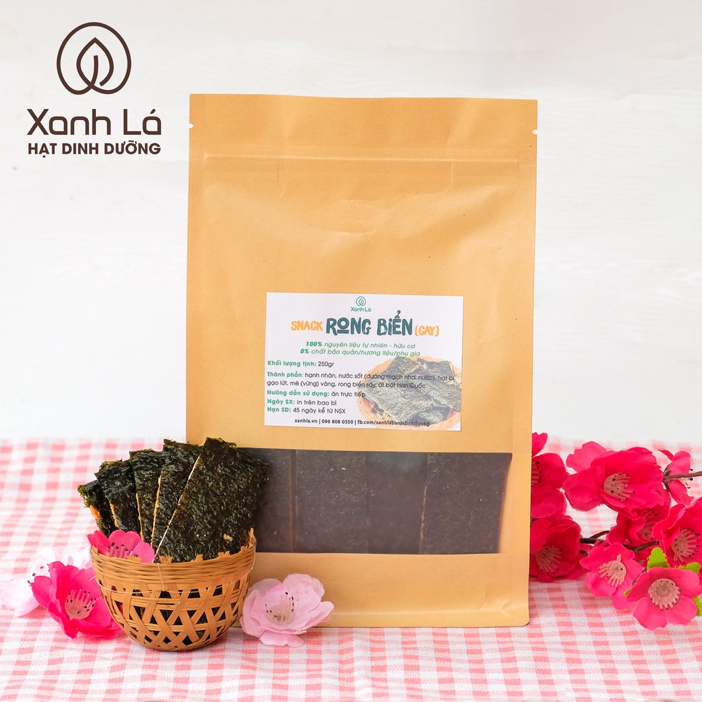 Gạo lứt rong biển Xanh Lá mix hạt dinh dưỡng giảm cân, ăn kiêng, ăn vặt healthy