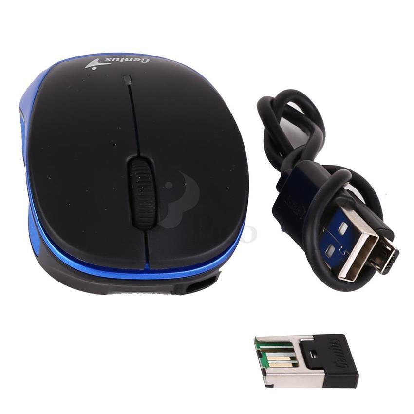 Chuột Không Dây Genius Traveler WT9000R Xanh, USB 2,0, Dùng cho Desktop, Laptop. Smart tivi, bảo hành 12 tháng