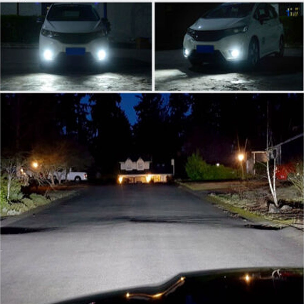 Set 2 Bóng Đèn LED Phá Sương Mù Ánh Sáng Trắng 6000K Cho Honda City 2015 2016 2017 2018 2019