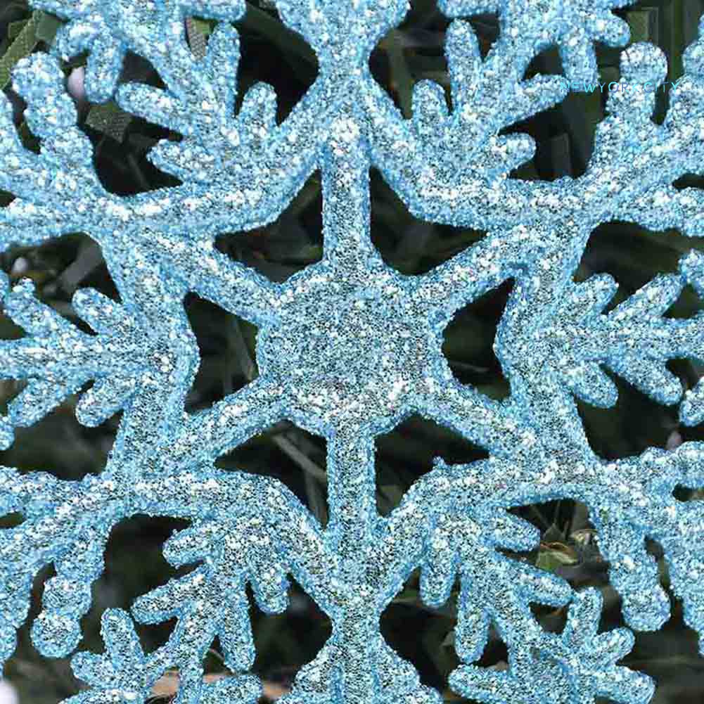 Bộ 6 Bông Tuyết Nhân Tạo 10cm Trang Trí Cây Thông Giáng Sinh