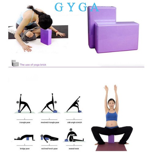 Gạch tập yoga cao cấp nam nữ EVA 200g phụ kiện tập yoga NAVAS