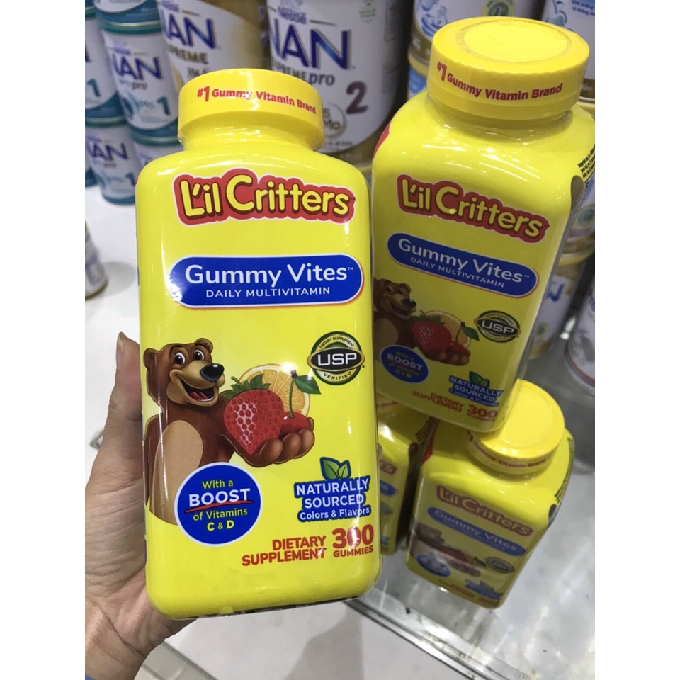Kẹo Dẻo Lil Critter Gummy Vites Complete Multivitamin 300 viên