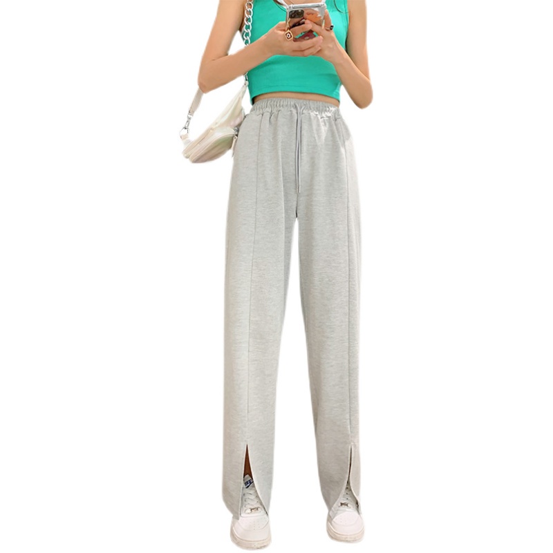 SUXI Quần ống rộng Lưng Cao Thiết Kế Mới Thời Trang Theo Phong Cách Hàn Quốc Cho Nữ