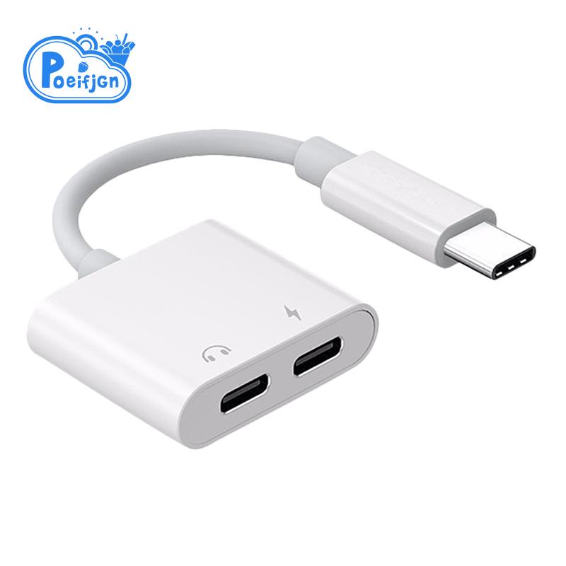 Đầu Chia Cổng Sạc Usb Type C 2 Trong 1 Cho Huawei Samsung Xiaomi