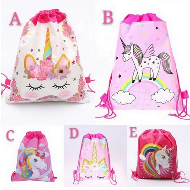 Boys Girls Birthday Party Gift bag Baby Shark Cartoon Drawstring bags