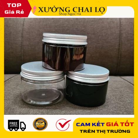 Hủ Đựng Kem ❤ GIÁ RẺ NHẤT ❤ Hủ nhựa pet 100g đựng mỹ phẩm, thực phẩm, đồ khô, ngũ cốc , phụ kiện du lịch