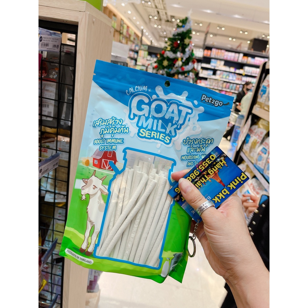 (GÍA SỈ ) Xương sữa Pet2go Goat Milk 500g ⚡ NỘI ĐỊA THÁI LAN⚡ nhập trực tiếp Thái Lan không qua trung gian.