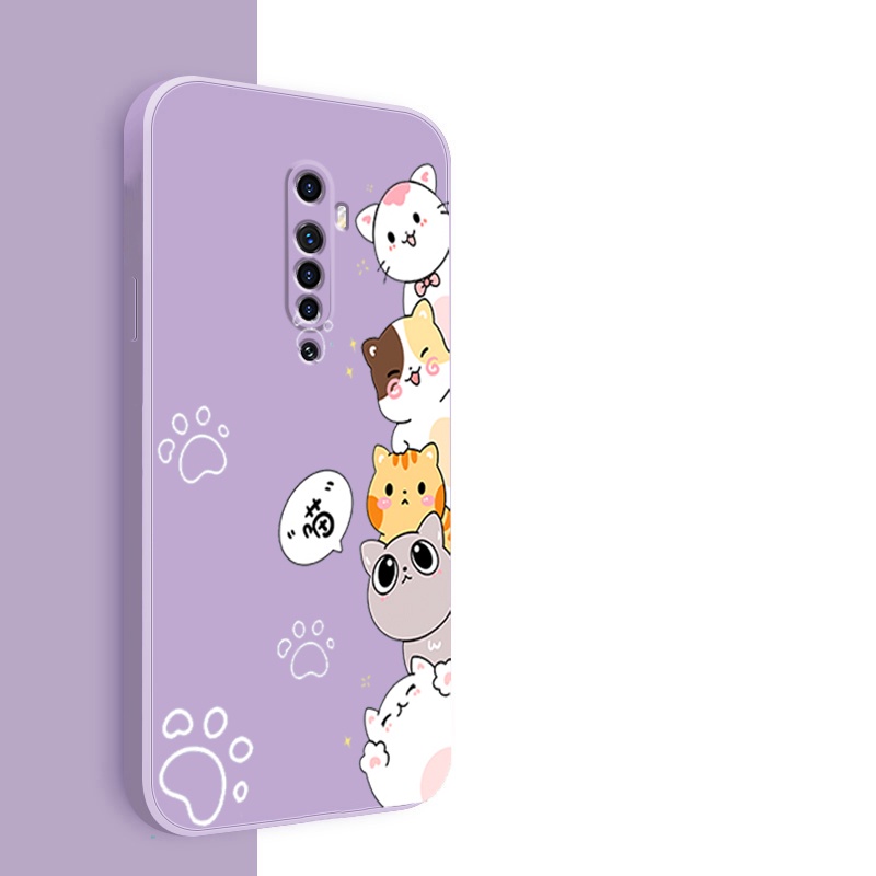 Ốp lưng OPPO reno 2F reno2 F reno 2 F reno 2 Ốp Điện Thoại Silicon Mềm Mịn Bảo Vệ Cho OPPO reno 2F reno2 F reno 2 F reno 2 DZMM01 viền vuông cute