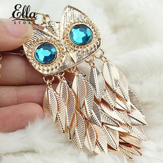 Dây chuyền hợp kim mặt cú mèo tua rua đính đá xinh xắn