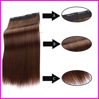 Tóc giả kẹp thẳng chất tơ cao cấp