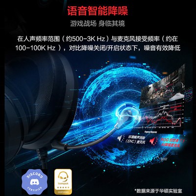 ASUS ROG Theta Sáng Thế 7.1 người chơi quốc gia thể thao điện tử Tai nghe vật lý thực sự AI giảm tiếng ồn