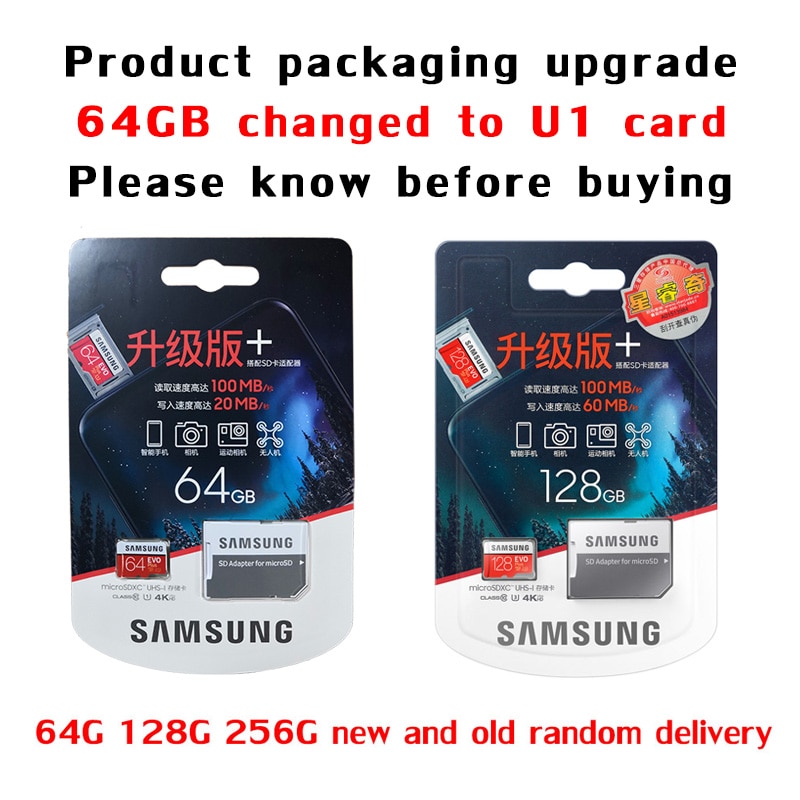 Thẻ Nhớ Samsung 128gb Micro Sd 100mb / S 32gb 64gb 10 Uhs-i U3 4k 256gb Tf | BigBuy360 - bigbuy360.vn