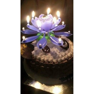 NẾN SINH NHẬT 3D MÀU TÍM