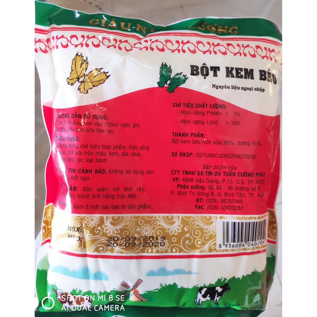 Sữa Bột Kem Béo - Hà Lan
